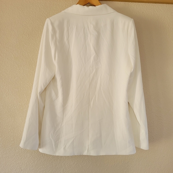 NWT SPRING SEASON PREMIUM White One Button Blazer - Picture 6 of 7